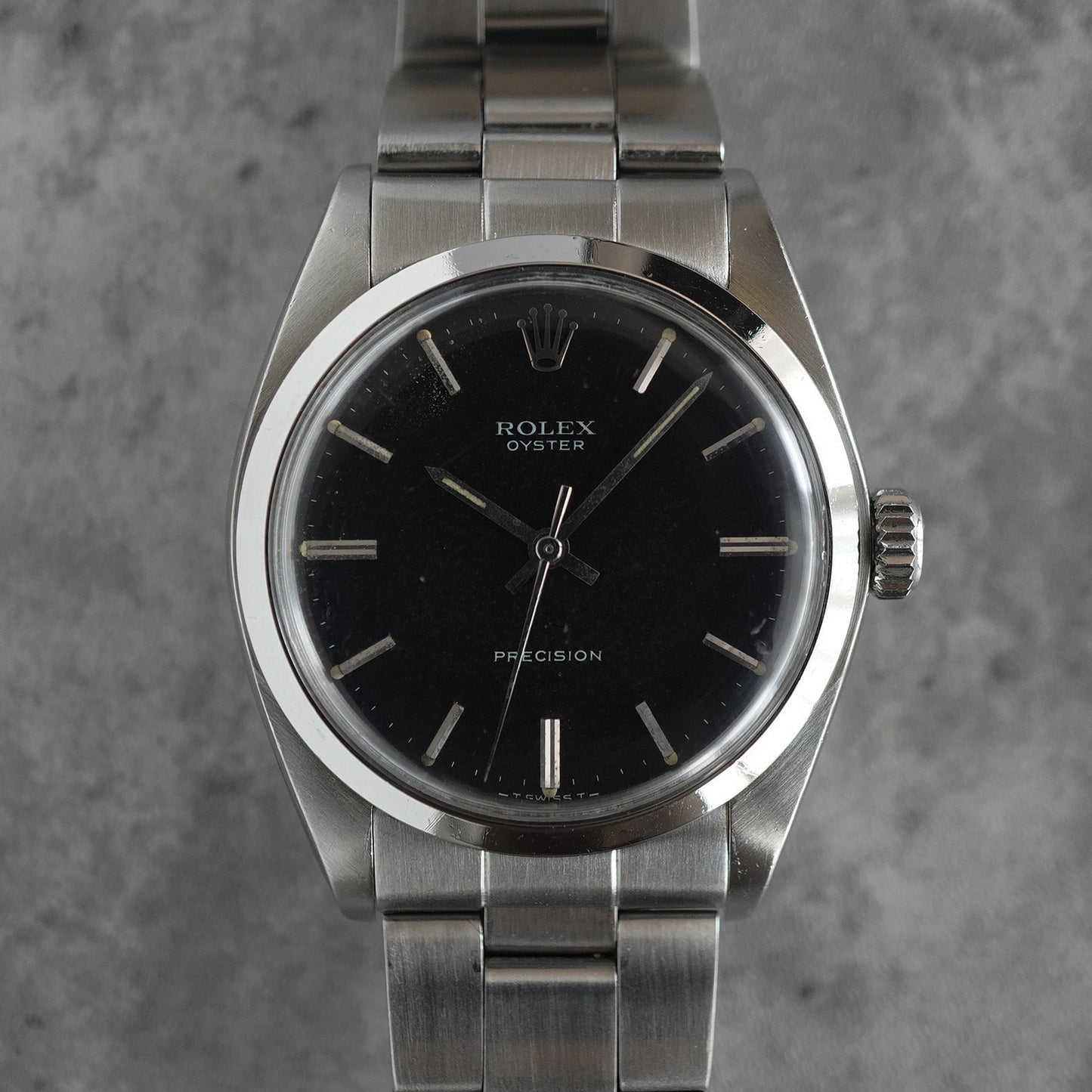 ROLEX ロレックス オイスタープレシジョン マットブラックダイヤル Ref. 6426 1968年製